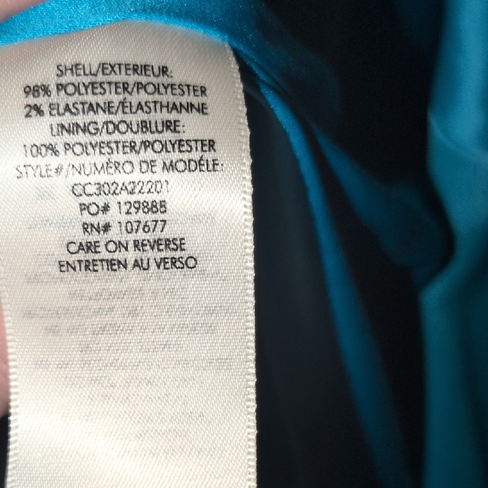 NWT Alice + Olivia Blue Blazer Sz 8 Color Ocean Floor - Picture 10 of 12